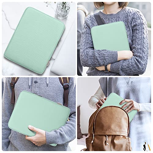 MoKo 9-11 Inch Tablet Sleeve Bag Padded Protetive Carrying Case | Fits New 11inch iPad Air M4, iPad A16 2025, iPad Pro 11 M4, Air 5/4/3, iPad 10/9/8th Gen, Tab S8/S9 11", Mint Green - color: Mint Green, size: 9-11 inch