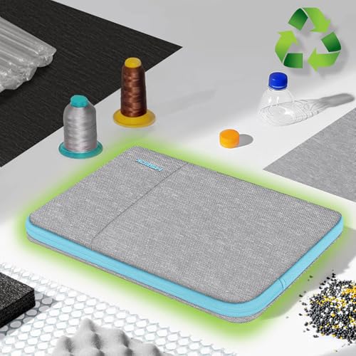 Hseok Laptop Case 13.3 14 inch Sleeve, Rainproof & Shockproof Carrying Case Compatible with MacBook Pro/Neo 14 M5/M4/M3/M2/M1,13.3 MacBook Air/Pro,XPS 14 and Most 13"-14" Notebook Tablet,Gray-Blue - color: Gray-Blue