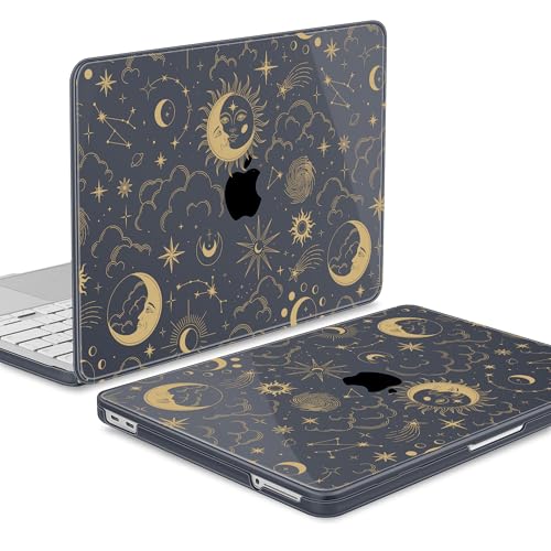 Tuiklol for 2026 MacBook Neo 13 Inch A18 Pro Chip Case, (Model A3404) Anti-Scratch Anti-Drop Slim Hard PC Shell Case with Shockproof Protective MacBook Neo Laptop Cover, Moons and Stars - color: Moons and Stars
