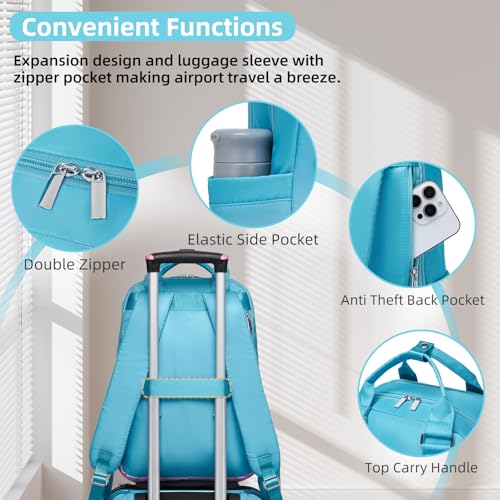 LARVENDER Carry on Luggage Sets 3 Piece, 20 Inch Suitcases, Cotton Candy | 22x14x9 Airline Approved, Gradient PC+ABS Hardshell, Smooth 360° Wheels, TSA Lock, 3-Piece Set with Color-matched Backpack - color: Cotton Candy-20BP, size: 3 Piece Set (Backpack/T