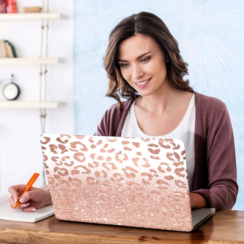 DINKY Laptop Skin Sticker Decal, 16" 16.5β 17β 17.3 inch Laptop Universal Reusable Vinyl Skin Stickers Art Cover Decal Notebook PC Personalized Protector (Light Pink) - color: Leopard Print