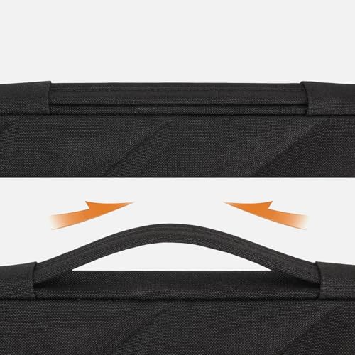 DOMISO 15.6 inch Laptop Case Sleeve Protective Cover Compatible with 16 inch MacBook Pro M4 M3 M2/Pro Max,15.6-16 inch HP Dell ASUS Lenovo Chromebook,Waterproof Computer Cases Bag with Handle,Black