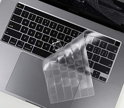 Keyboard Cover Compatible with MacBook Pro 13 inch M2 A2338 2023 2022 2021 2020 M2 M1 A2338 A2289 A2251 & MacBook Pro 16 inch A2141 2020 2019 Touch Bar & Touch ID Keyboard Protector Skin Cover, Clear - size: Mac Pro 13(Cover Touchbar)