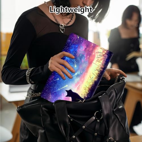 Laptop Skin Sticker Decal 15.6 Inch,12 13 13.3 14 15 15.6 in Laptop Netbook Skins for Notebook,Art Decal Removable Waterproof Scratch Resistant,Universal Vinyl Cover,Colorful Galaxy Cat - color: Colorful Galaxy Cat