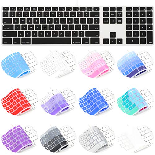 Allinside Black Keyboard Cover for iMac USB Keyboard A1243 MB110LL/B - color: 02 Black