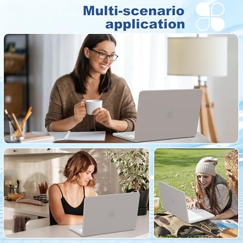 for MacBook Neo 13 inch Case A3404, Ultra-Thin Shockproof Hard Shell Case with Keyboard Cover & Screen Protector for MacBook Neo 13 2026 A18 Pro Chip, Matte Grey - color: Matte Grey