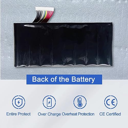 JOTACT BTY-L77(11.1V 83.25Wh/7500mAh 9-Cell) Laptop Battery Compatible with MSI GT72 2PE 2QD 2QE 6QD 6QE GT72S 6QD 6QE 6QF WT72 2OK 2OM 6QI GT80 GT80S Series Notebook MS-1781 MS-1782 MS-1783 MS-1785 - size: 6.52*2.75*0.80 inch BTY-L77