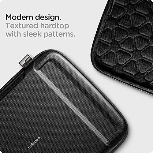 Spigen Rugged Armor Hard Shell Laptop Sleeve Pouch Compatible with 13-inch New MacBook Neo/Air M5 (2026), M4/A3240 2025, M3/A3113, M2/A2681 M1/A2337 A2179 A1932 M2/M1 A2338,13-14 inch laptops - Black - size: 14 Inch