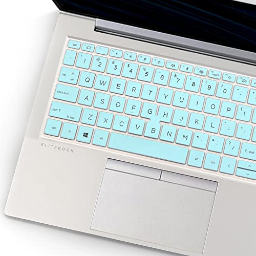 2 Pack Keyboard Cover for 15.6'' HP EliteBook 850 G7 G8 /EliteBook 855 G7 G8 15.6 inch (with Number Keys) US Layout Keyboard(NOT FIT EliteBook 850 855 G9 G10)-HotBlue+Clear - color: HotBlue+Clear