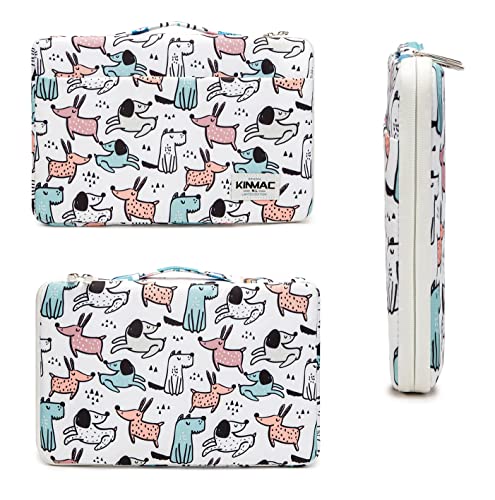 Kinmac Dogs Pattern 360° Protective Water Resistant Laptop Case Bag Sleeve with Handle for Surface Pro,MacBook Pro 13",MacBook 12",New MacBook Air 13" Retina and iPad pro 12.9 - color: Cartoon Dogs, size: 12 inch-13.3 inch