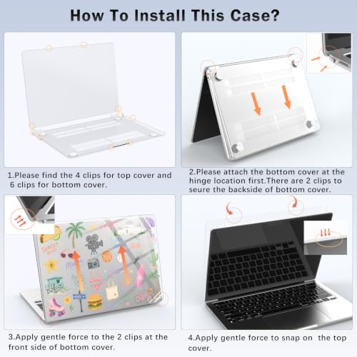Compatible with MacBook Air 13 inch Case M1 A2337 A2179 A1932 2022 2021 2020 2019 Release, Cute Beach Palm Tree Protective Hard Shell Clear Cover for MacBook Air 13.3 inch - color: Beach A, size: MacBook Air 13.3 inch M1 A2337 A2179 A1932
