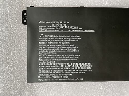 Powerforlaptop Laptop/Notebook Replacement AP18C8K KT.00304.012 Battery Compatible with Aspire 7 A715-42G, Chromebook 314 C933, Chromebook 15 CB315-3H CB315-3HT,Swift 3 SF314-42 SF314-57 SF314-57G