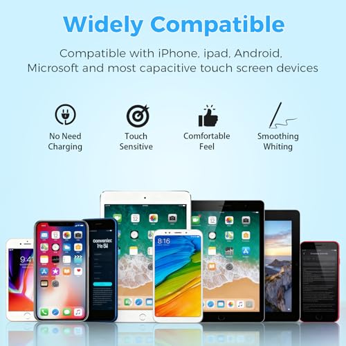 10PCS Stylus Pen for Touchscreen, Compatible with All Touch Screen Devices | High Precision Sensitivity Stylus Pen for iPad/iPhone/Samsung/Android - color: 10-Pack Mix