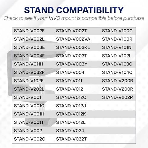 VIVO Heavy Duty Desk Clamp for Monitor Mount Desk Stand, No Scratch Universal Replacement C-clamp, Tabletop Surfaces up to 3.25 inches, Easy Install, Black, PT-SD-CP01A