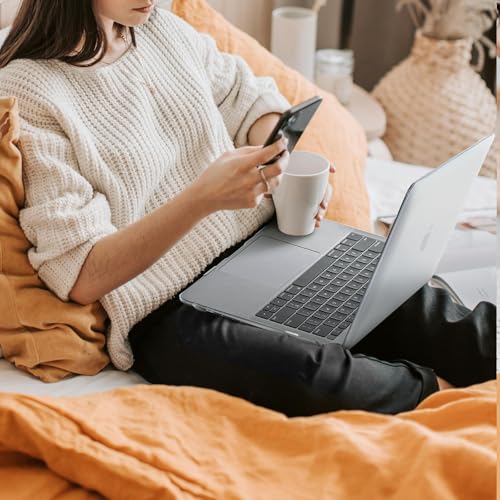 EooCoo Case for MacBook Air 13 inch M1 2020-2018, Crystal Clear | Crystal Hard Shell Scratch Resistant Protective Cover, Lightweight, Ultra Thin and Transparent, Easy Snap-On - color: Crystal Clear, size: Air 13.3-inch