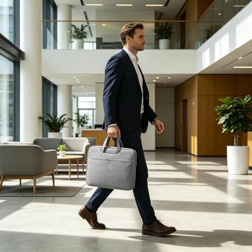 Laptop Case Sleeve with Handle,Spacious Laptop Bag with Pocket,Laptop Sleeve for Laptop Tablet Man Woman - color: Grey