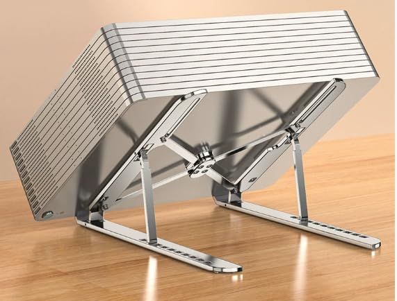 Adjustable Desktop Stand, Foldable Portable Stand, Suitable for 10- to 15.6-inch laptops and Tablets - color: Pink