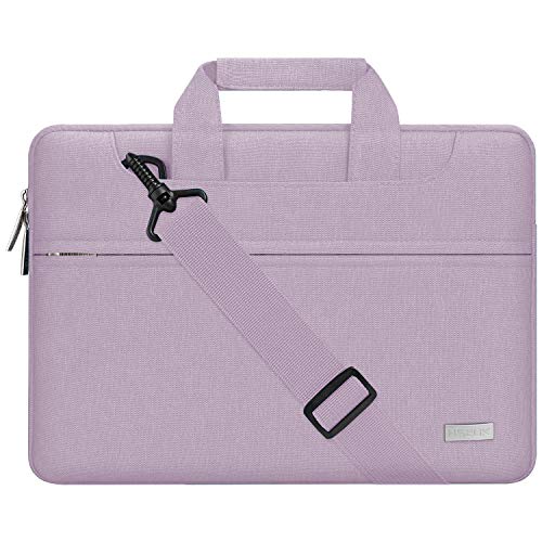 Hseok Laptop Shoulder Bag 15 15.6 16 Inch Briefcase,Compatible MacBook Pro/Neo 16",MacBook Air/Pro 15,XPS 15/16 and most 15.6-16 and Most 15-16 Notebooks,Spill-Resistant Handbag,Purple - color: Purple, size: 15-16 inch