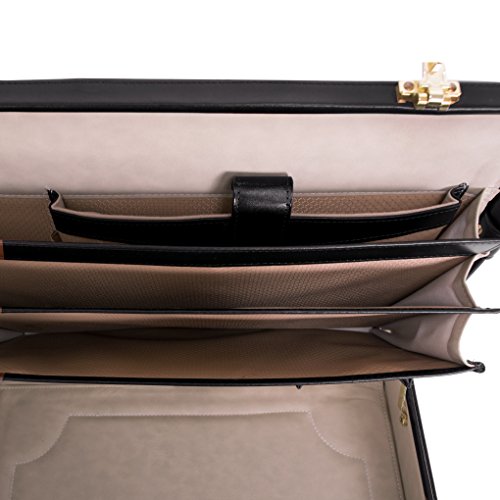 McKlein HARPER, Leather 4.5" Expandable Laptop/Computer & Tablet Business Briefcase Attaché Bag, Men Women Laptop Briefcase, Laptop Compartment bag, Tablet Pocket bag, Business Bags, Travel Cases