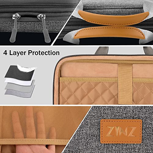ZINZ Expandable Laptop Case 13-13.3-14 Sleeve Compatible with MacBook Pro/Neo 14" M5/M4/M3/M2/M1, MacBook Air/Pro 13", XPS 13/14, Surface Book/Laptop 13.5" and Most 13-14 inch Notebooks,D01G01 - color: D01g01, size: 13-14"