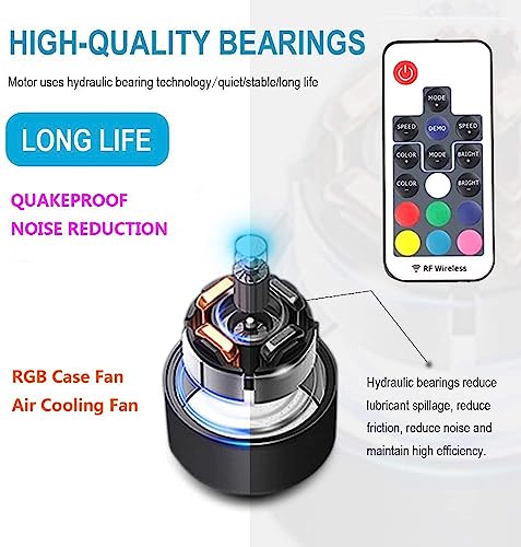 WFPOWER Wireless IR Remote Control 24 keys PS4 Cooling Fan RGB USB LED Cooler Thermal Fan Pad Stand for PC Case CPU Cooler Computer Gaming PS4 Playstation 4 Consoles Laptop Notebook XBOX One Radiators