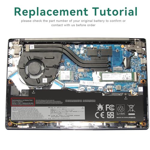 ASUNCELL L19C3PF3 Laptop Battery Replace Compatible with Lenovo IdeaPad 5-14IIL05 5-14ARE05 5-14ITL05 5-14ALC05 5-14IAL7 5-14ABA7 Series L19M3PF3 L19M3PF4 L19L3PF7 SB10W86954 5B10W86957 11.55V 56.5Wh - size: L19C3PF3 12.60 * 4.41 * 0.67 in