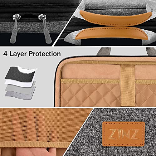 ZINZ Expandable Laptop Case 13-13.3-14 Sleeve Compatible with MacBook Pro/Neo 14" M5/M4/M3/M2/M1, MacBook Air/Pro 13", XPS 13/14, Surface Book/Laptop 13.5" and Most 13-14 inch Notebooks,G01BK01 - color: G01bk01, size: 13-14"
