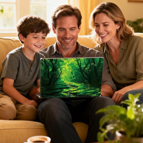 Universal Laptop Skin Sticker Decal for 11.6”12" 13" 13.3" 14" 15" 15.4" 15.6" Reusable Waterproof Scratch-Scratch Resistant Protective Vinyl Laptop Notebook Skin Stickers - Green Forests - color: Green Forests