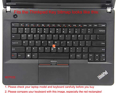 YYubao Clear Silicone Keyboard Skin Cover Compatible for Lenovo Thinkpad S3 E430 E430C E431 E440 E435 E335 E450C E460 E465 X230 S430 L330 L430 L450 L530 T430U T430 T430i T430S T450S T530 W530 Laptop - color: Compatible for Thinkpad E430 ...