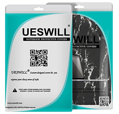 UESWILL Marble Pattern Smooth Hard Shell Case Compatible with MacBook Pro 13 inch with Retina Display No CD-ROM (Model A1502/A1425, Early 2015/2014/2013/Late 2012), (Black/White) - color: Pattern: Marble Black/White, size: MacBook Pro 13" Retina A1502/A14
