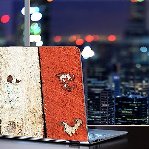 IT'S A Skin Custom Laptop Vinyl Stickers - Ideal for 13.3 to 16 Inch Screens of HP, Lenovo, Apple, Dell, Compaq, Asus, Acer - Flag France Grunge Distressed Country - Perfect Laptop Accessories - color: Style 15