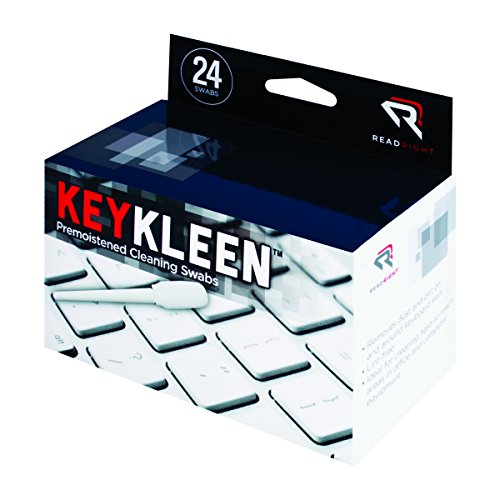 Read Right KeyKleen Keyboard Cleaner Swabs (RR1243) | Precision foam keyboard swabs clean your keyboard | Effective Static Control | Non-Abrasive, Removes Dirt and Fingerprints