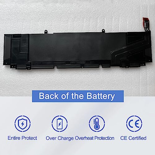 JOTACT XG4K6 97Wh Laptop Battery Replacement for Dell XPS 17 9700 9710 9720 17-9700-R1505S Precision 5750 5760 5770 Series 01RR3 0F8CPG F8CPG 0YY3V 5XJ6R KVPMY KRDHV 3ICP7/54/65-2 11.4V 6-Cell - size: 12.97*3.19*0.36 inch XG4K6