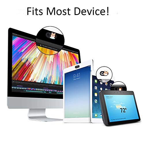 Webcam Cover Slide Ultra Thin Laptop Camera Privacy Protect, Pug | 6 Pcs Dog, Ultra thin camera cover fit for Cell phone desktop tablet PC, front camera blocks webcam to protect privacy - color: Koji 6