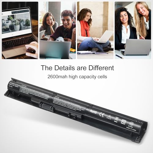 LQM RI04 RI06XL Laptop Battery for HP ProBook 450 455 470 G3 | Compatible with Envy 15-Q001TX Series, P/N 805294-001 811063-421 805047-851, HSTNN-PB6Q HSTNN-DB7B P3G15AA - color: RI04