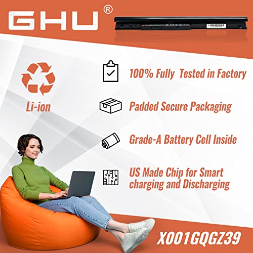 GHU LA04 Battery 38Wh 14.8V for HP Pavilion TouchSmart 14 15, Compatible with 776622-001 728460-001 HSTNN-UB5M HSTNN-UB5N