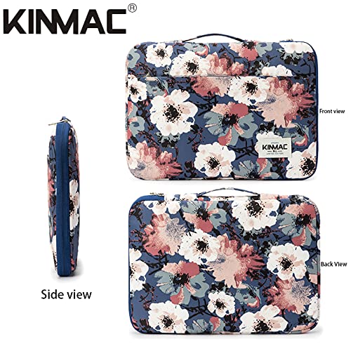 Kinmac 360° Heavy Duty Protective Laptop Sleeve Case Bag Cover with Handle for MacBook Air 13 inch,iPad Pro 13 inch and 13.3 inch HP,Dell,Lenovo,Asus,Acer Laptop (Camellia) - color: Camellia, size: 12 inch-13.3 inch