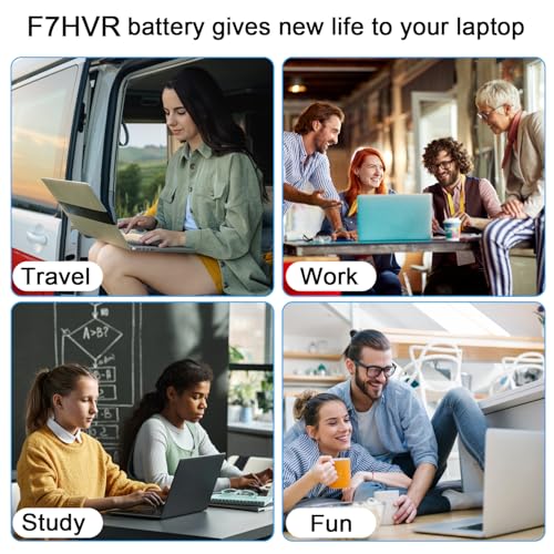 BND F7HVR Laptop Battery Replacement for Dell Inspiron 17 7737 7746 15 7537 5545 Series Ins15HD-2528 Ins15HD-1528 Ins15HD-1828T G4YJM 062VNH T2T3J Battery 14.8V 58Wh