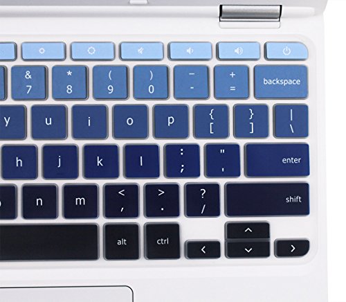 YYubao Keyboard Skin Cover Compatible with 11.6" Lenovo Chromebook C330, Chromebook N20 N21 N22 N23 100e 300e 500e, 11.6" Flex 11 Chromebook, 14" Chromebook N42 N42-20 -Ombre Blue - color: Ombre Blue