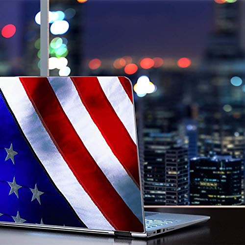 Flags | Custom Fit Made to Order Laptop Notebook Skin Vinyl Sticker Cover Decal Fits 13.3" 14" 15.6" 16" HP Lenovo Apple Mac Dell Compaq Acer American Flag Waving USA Pride Proud - color: Style 1