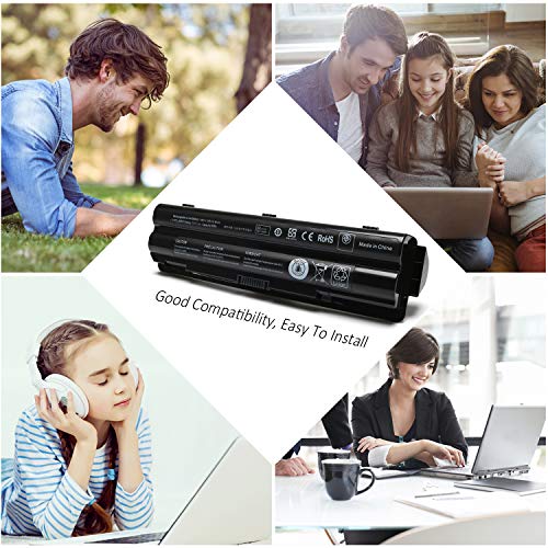LQM 90Wh R795X Laptop Battery Replacement for Dell XPS 17 15 14 | Dell XPS 17 15 14 L701X L702x L501X L502x L401X Fit 312-1123 312-1127 453-10186 J70W7 JWPHF P09E WHXY3 - color: R795X