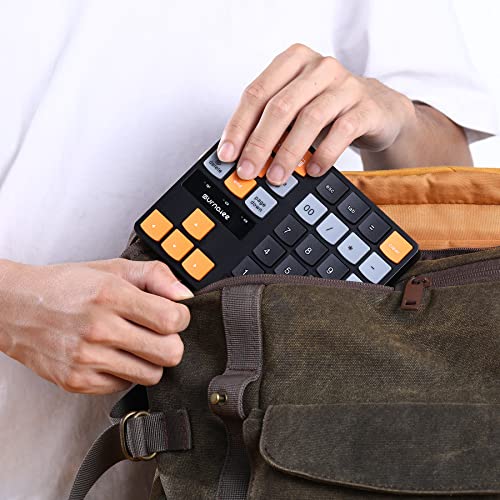 SurnQiee Bluetooth Numeric Keypad, Wireless Number Pad 35-Keys Financial Accounting Rechargeable Number Keyboard for Laptop Desktop, PC, Notebook - color: 35 keys - Bluetooth