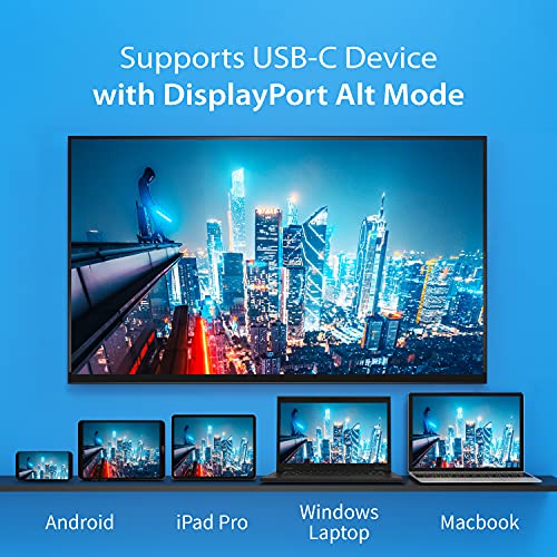 j5create ScreenCast USB-C to HDMI Wireless Display Transmitter and Receiver | Supports 1080p, Suitable for iPhone15, MacBook, iPad Pro, Chromebook, USB-C Laptops, and Android (JVAW62)