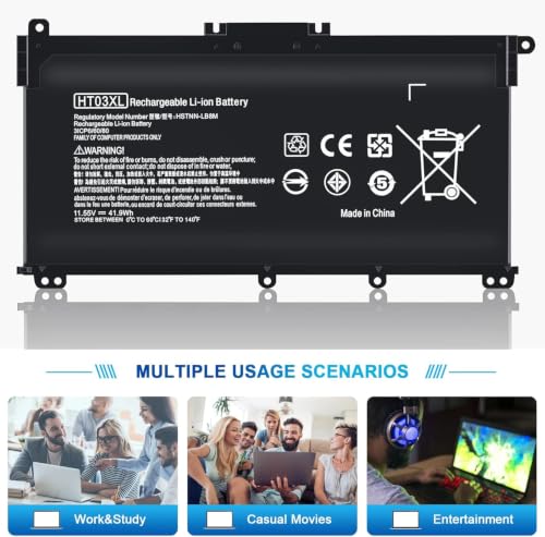 TSKYBEAR HTO3XL Laptop L11119-855 HT03XL Battery Compatible with HP Pavilion 14 15 17 15-CS 15-DA 15-DB Series 15-DA0012DX 14-CE0068ST 15-CS3073CL 15-CS3153CL 15-CS2064ST 15-DA0014DX HT03041XL