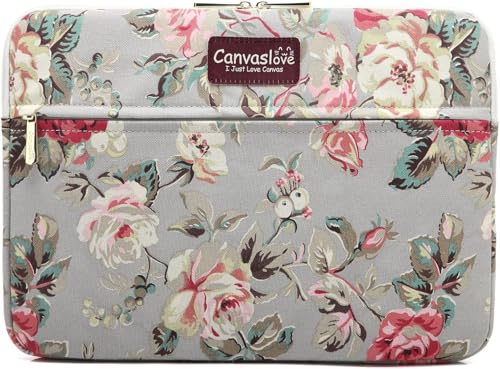 Laptop Sleeve Case Bag Cover with Pocket for MacBook Pro 16 and 16 inch HP Lenovo Dell ASUS Acer Notebook Computer (Grey Rose) - color: Grey Rose, size: 16 inch
