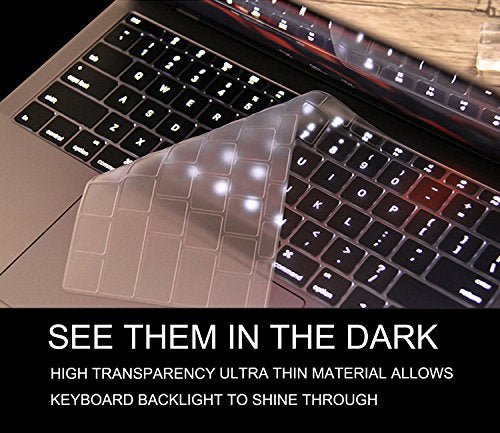 Premium Ultra Thin MacBook Pro 13 inch Keyboard Cover for Apple MacBook Pro 13 inch Model A1708 Without Touch Bar Only(with Function Keys, 2019-2016 Release), TPU - color: TPU( For MacBook Pro Without TouchBar/MacBook 12")