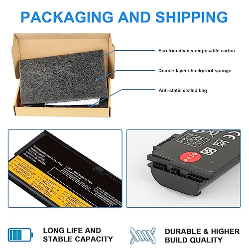 61++ 72Wh 01AV422 01AV423 01AV425 01AV427 01AV428 01AV490 01AV492 Battery for Lenovo ThinkPad T480 T470 P51S P52S T570 T580 A485 A475 TP25 P51S P52S Series SB10K97584 SB10K97585 X50M08812 4X50M08812 - size: 8.2*2.6*1inch 01AV427