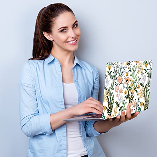 DINKY Laptop Skin Sticker Decal, 16" 16.5β 17β 17.3 inch Laptop Universal Reusable Vinyl Skin Stickers Art Cover Decal Notebook PC Personalized Protector (White Flor) - color: White Flor