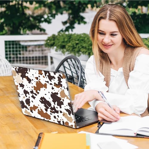 Laptop Skin Sticker Decal, Universal Reusable Vinyl Laptop Cover for 12" 13" 13.3" 14" 15" 15.4" 15.6" Notebook PC, Waterproof Scratch-Resistant with 2 Wrist Pads, Easy to Apply & Remove,Art Cow Print - color: Art Cow Print