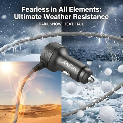 Starlink Mini Car Adapter, 3M/10FT, 3in1 Starlink Mini Power Cable | Waterproof for Cars, Trucks, RVs & Boats, 12V-48V, Aviation Aluminum Shell, Ai Chip for Stable Power - size: 3M/10FT